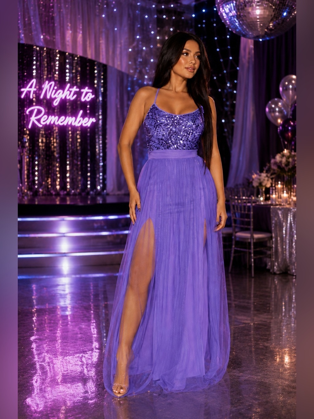 Starlight Tulle Maxi NWT prom elegant evening